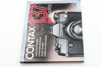 Contax 137 MA Quartz Gebrauchsanweisung (En/De/Fr/Es)