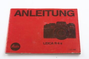 Leica Bedienungsanleitung für R4s