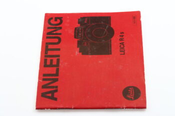 Leica Bedienungsanleitung für R4s