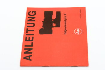 Leica Bedienungsanleitung Balgeneinstellgerät R