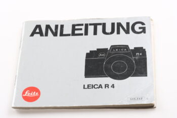 Leica Bedienungsanleitung für R4