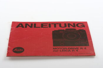 Leica Bedienungsanleitung für Motor-Drive R4