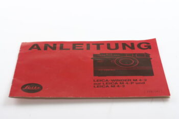 Leica Bedienungsanleitung für Winder M 4-2 / M 4-P