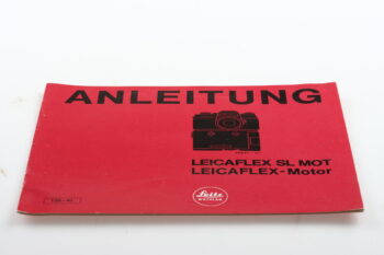 Leica Bedienungsanleitung für Leicaflex SL Mot