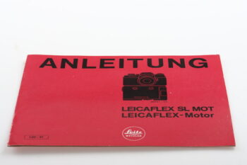Leica Bedienungsanleitung für Leicaflex SL Mot