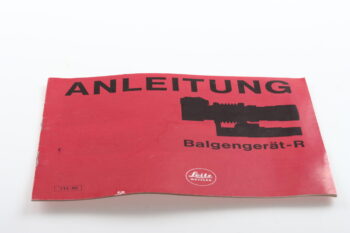 Leica Bedienungsanleitung Balgeneinstellgerät R