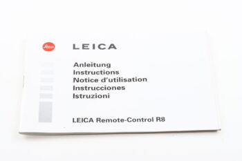 Leica Remote-Control R8 Bedienungsanleitung