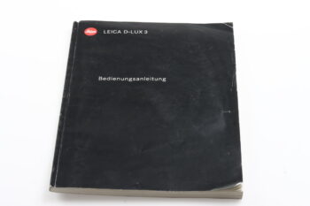 Leica D-Lux 3 Anleitung