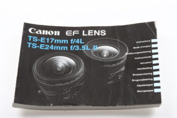 Canon TS-E 17mm und TS-E24mm Bedienungsanleitung