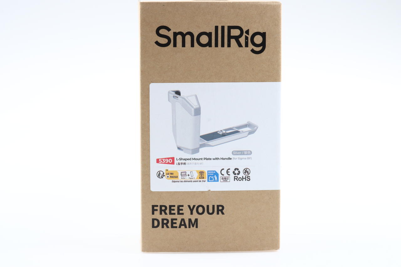 SmallRig 5390 L-förmige Montageplatte mit Griff für Sigma BF silber