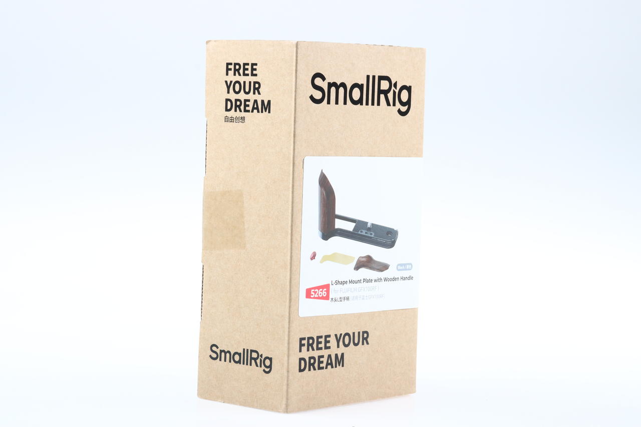 SmallRig 5266 L Bracket mit Holzgriff für Fujifilm GFX100RF schwarz
