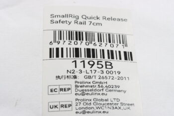 SmallRig 1195 Quick Release-Rail mit 7cm Sicherheitsstifte