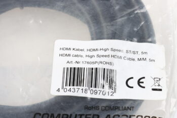 InLine HDMI-Kabel A auf A 5m