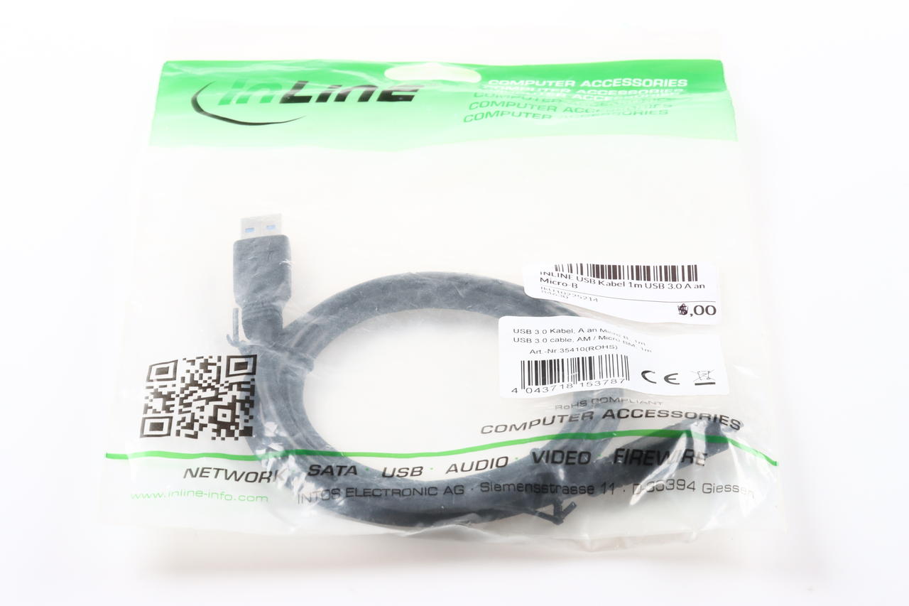 INLINE USB Kabel 1m USB 3.0 A an Micro-B