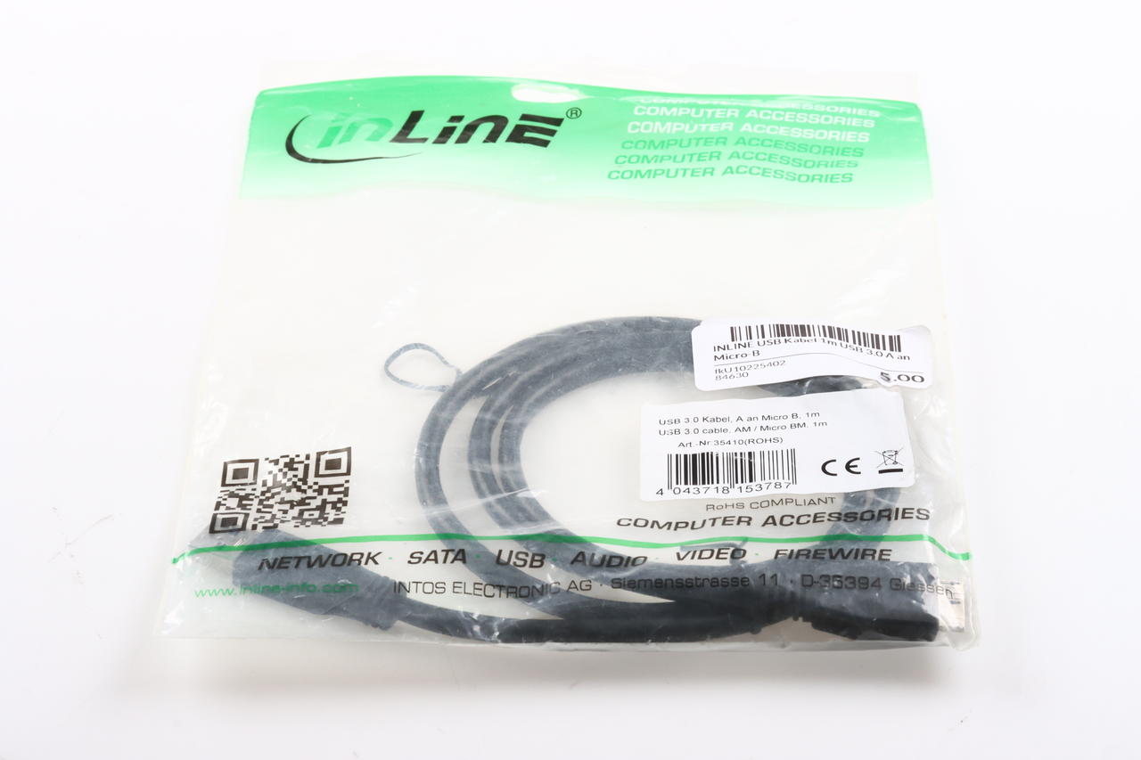 INLINE USB Kabel 1m USB 3.0 A an Micro-B
