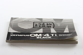 Olympus OM-4 Ti Black Gebrauchsanleitung