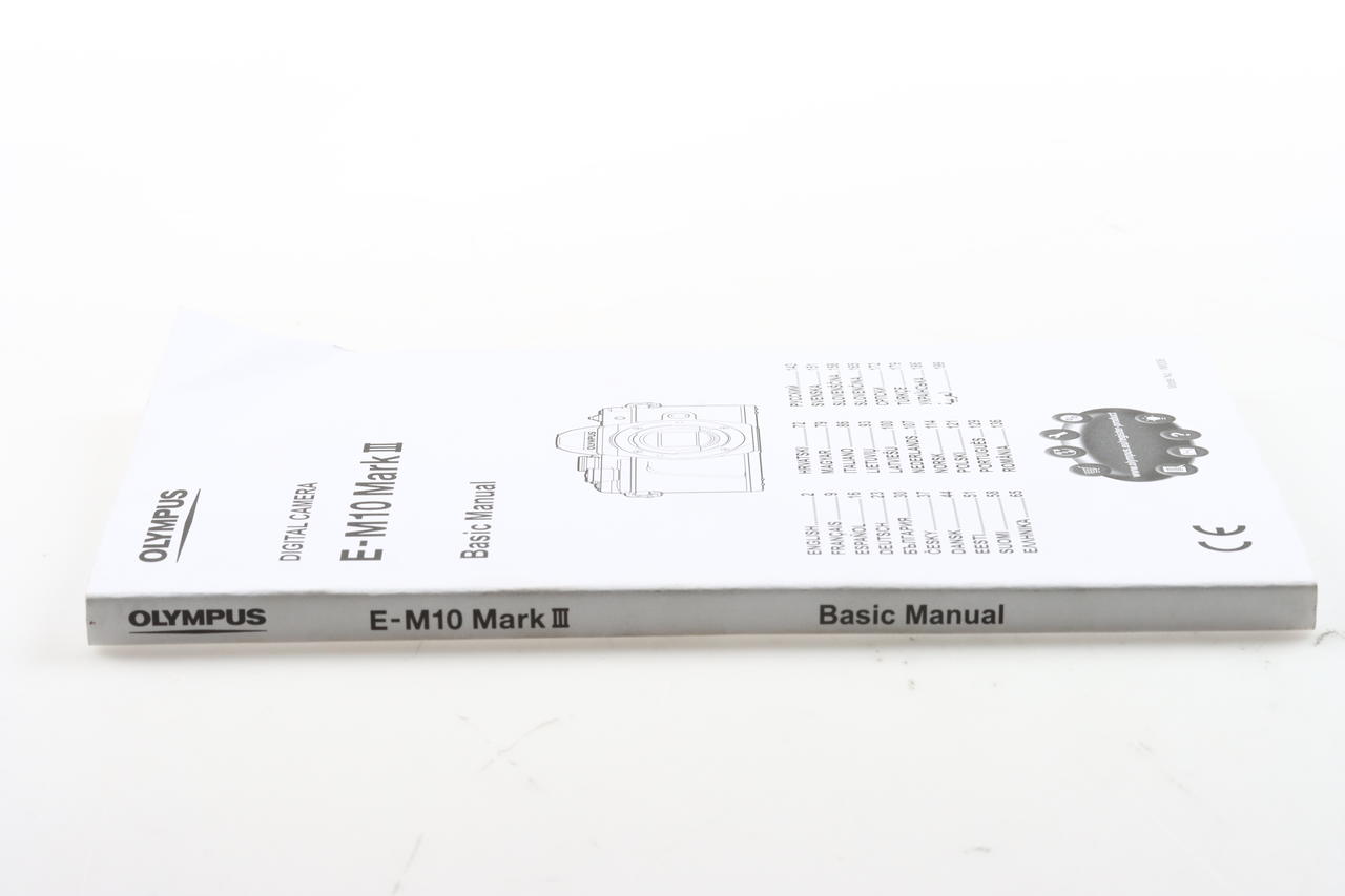 Olympus E-M10 Mark III Digital Camera Basic Manual (mehrsprachig)