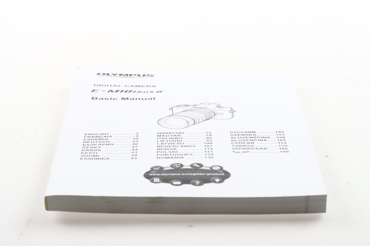 Olympus E-M10 Mark II Digital Camera Basic Manual (mehrsprachig)