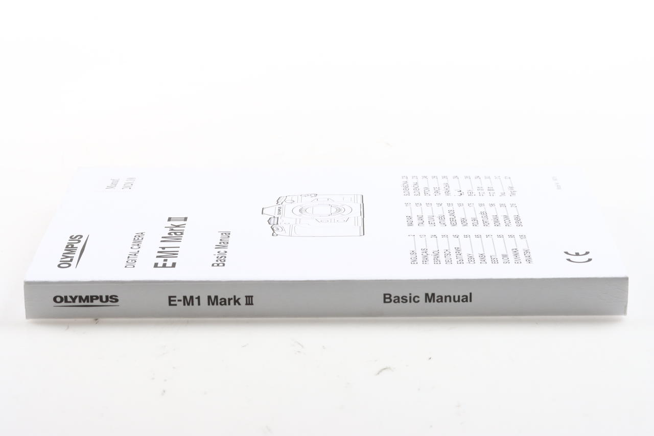 Olympus E-M1 Mark III Digital Camera Basic Manual (mehrsprachig)