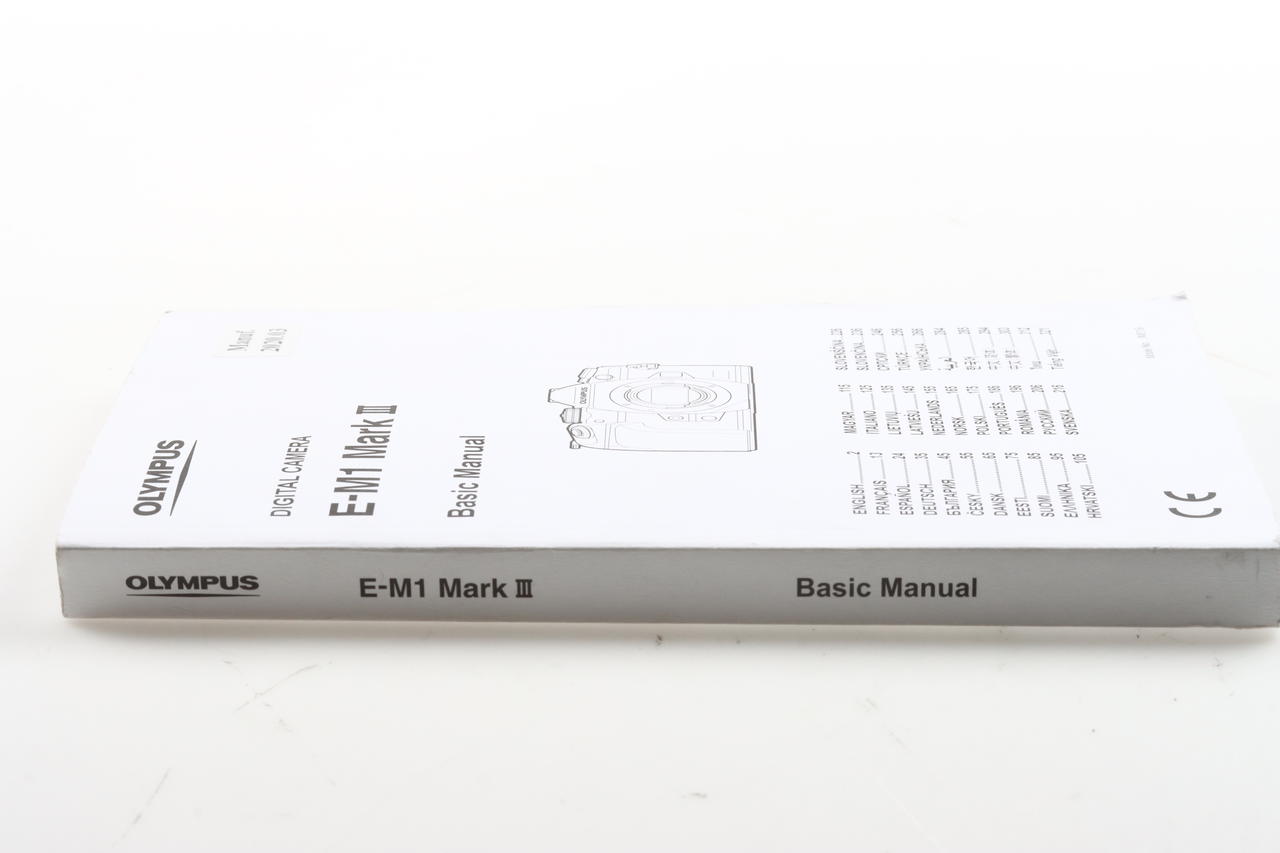 Olympus E-M1 Mark III Digital Camera Basic Manual (mehrsprachig)