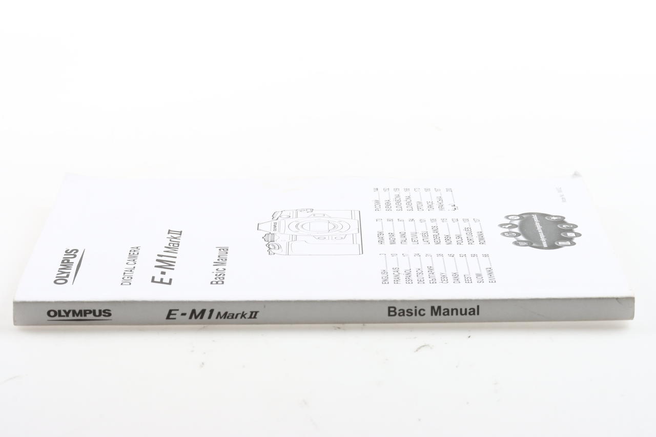 Olympus E-M1 Mark II Digital Camera Basic Manual (mehrsprachig)