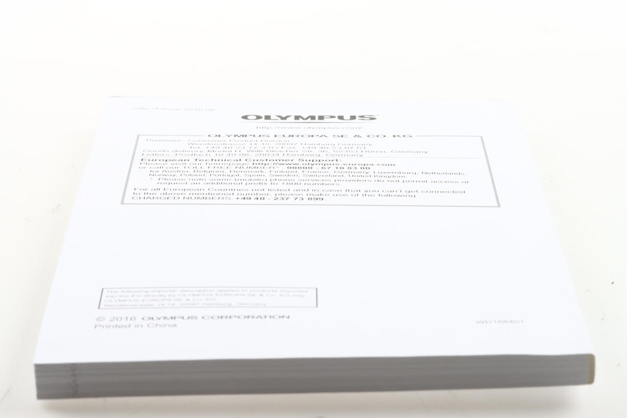 Olympus E-M1 Mark II Digital Camera Basic Manual (mehrsprachig)