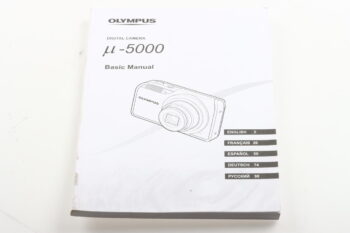 Olympus Mju-5000 Digital Camera Basic Manual (En/Fr/Es/Ge)