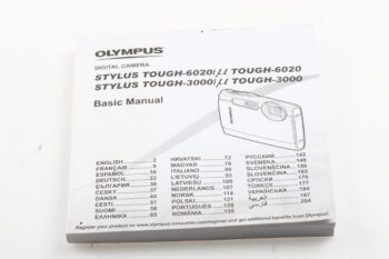 Olympus Stylus Tough 6020/3000 Digital Camera Basic Manual (mehrsprachig)