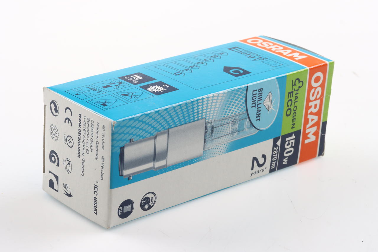 Osram 64498 Eco Halolux 230V B15d 2900K 2870lm 150W