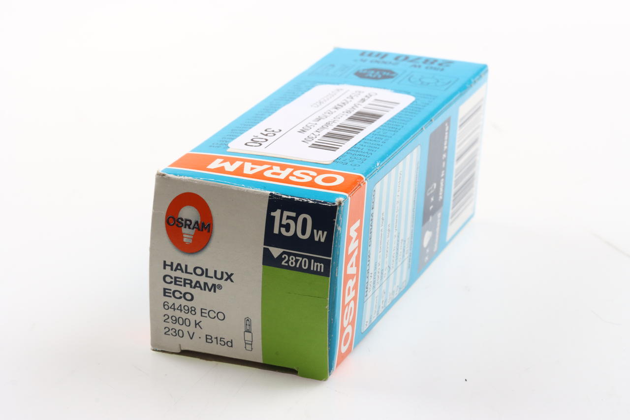 Osram 64498 Eco Halolux 230V B15d 2900K 2870lm 150W