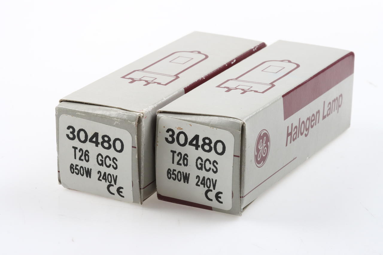 GE Halogen Lamp 30480 T26 GCS 650W 240V - 2 Stück