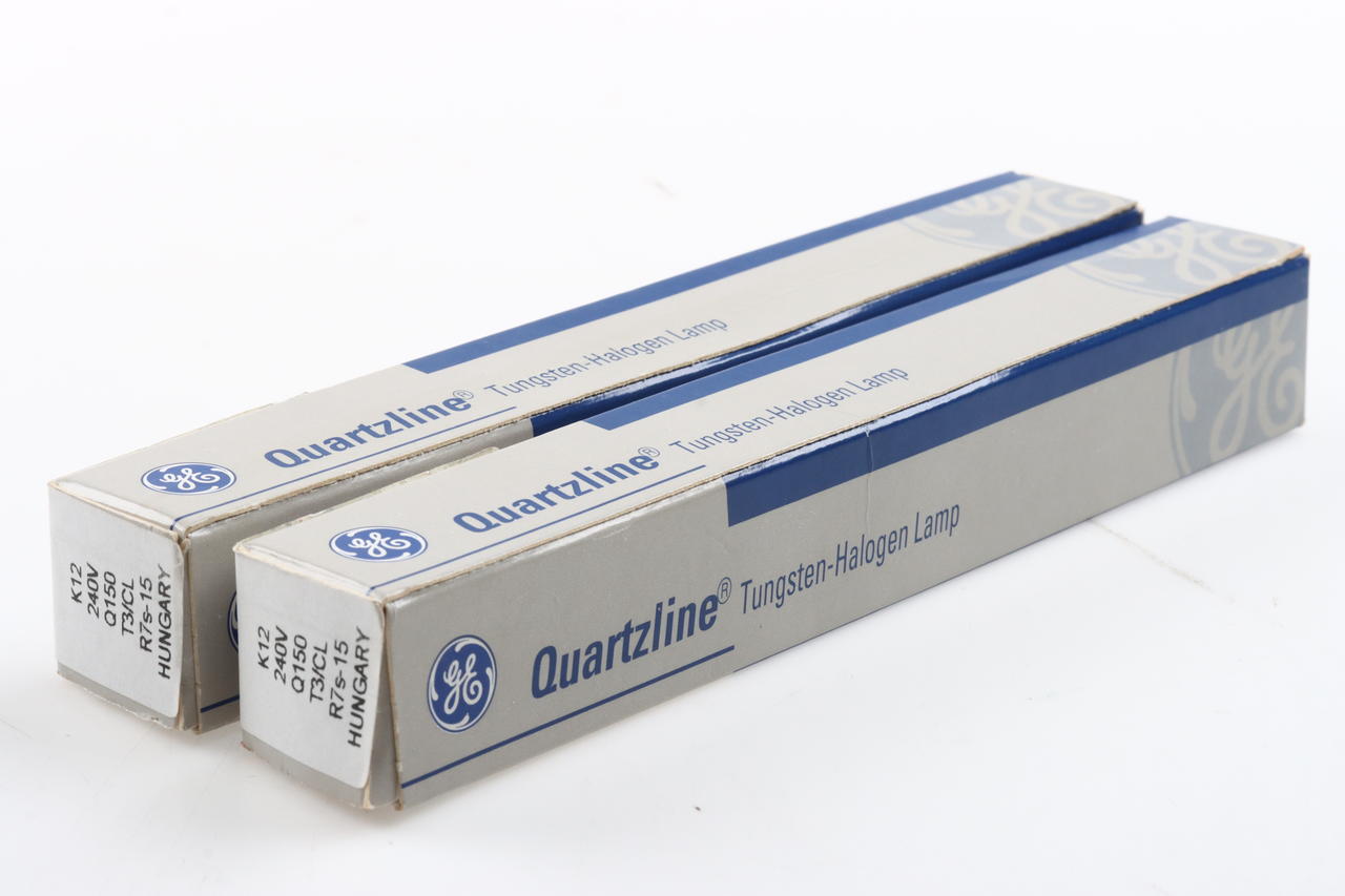 GE K12 Halogen Lampe T3/CL 240V 150W 2 Stück