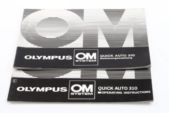 Olympus Quick Auto 310 Blitz Bedienungsanleitung (En/De)