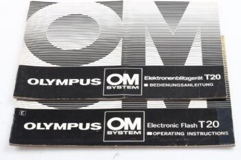Olympus T-20 Blitzgerät Bedienungsanleitung (En/De)