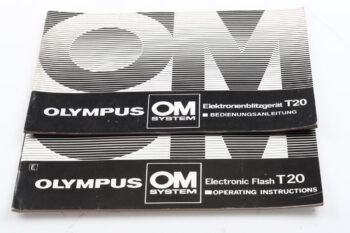 Olympus T-20 Blitzgerät Bedienungsanleitung (En/De)