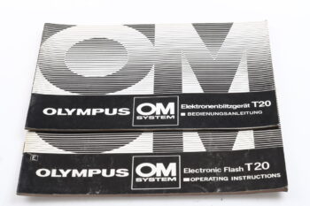 Olympus T-20 Blitzgerät Bedienungsanleitung (En/De)