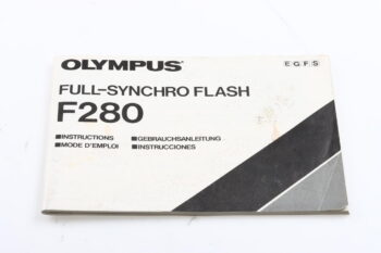 Olympus F280 Blitzgerät Bedienungsanleitung (En/De/Fr/Es)