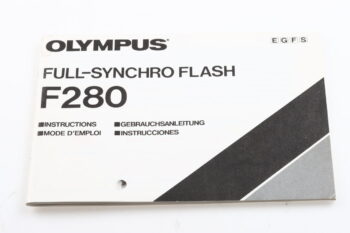 Olympus F280 Blitzgerät Bedienungsanleitung (En/De/Fr/Es)