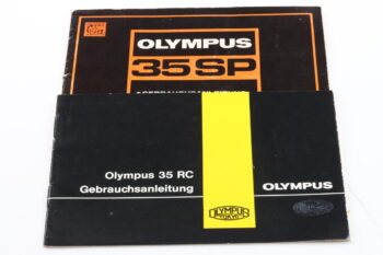 Olympus Konvolut diverse Anleitungen (35er Serie, Jahrespros.)