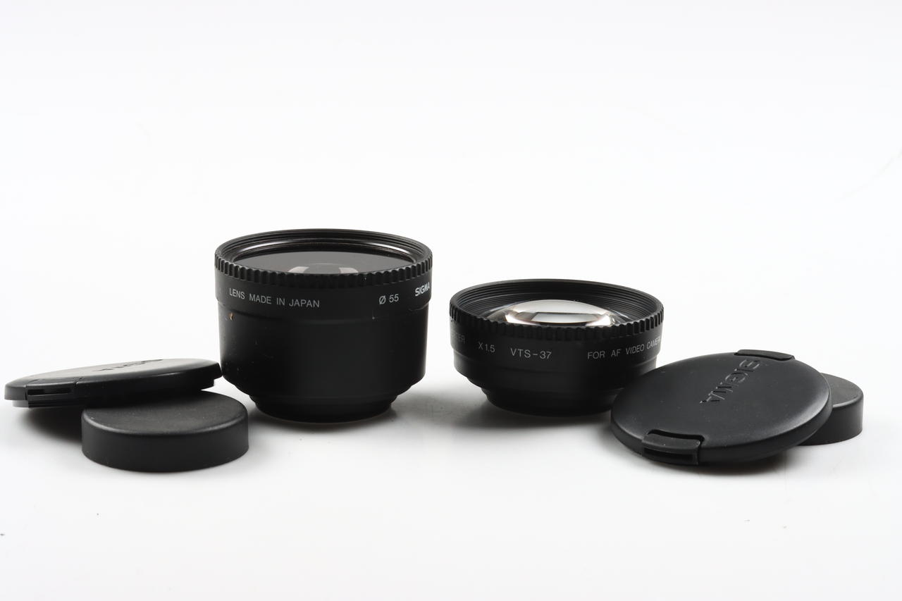 SIGMA WW 0,5x und Tele 1,5x Converter für 37mm