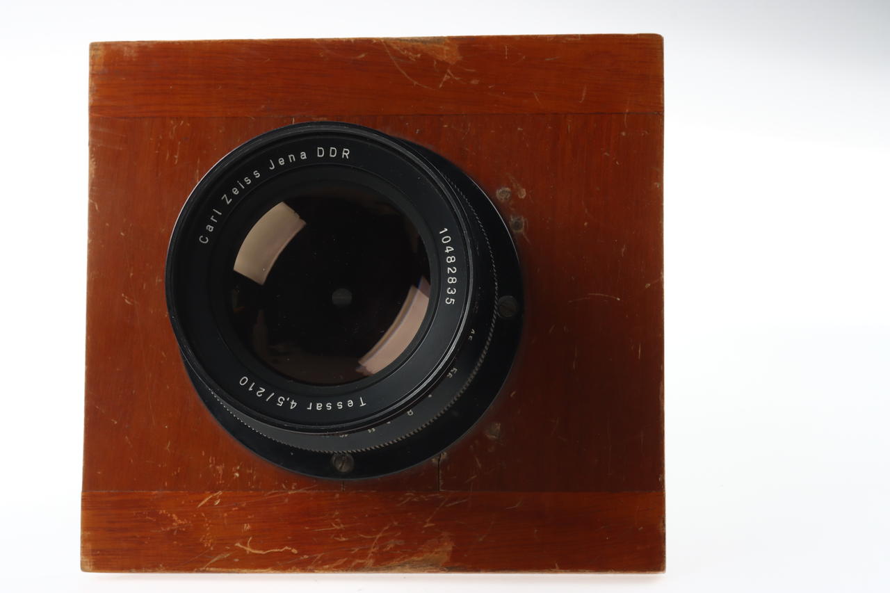 Zeiss Jena Tessar 210mm f/4,5 mit 14x13 Holzplatine - #10482835