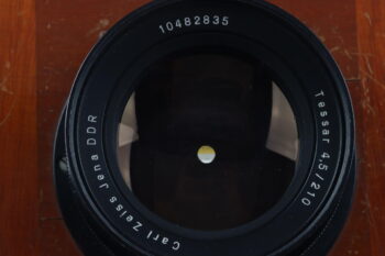 Zeiss Jena Tessar 210mm f/4,5 mit 14x13 Holzplatine - #10482835