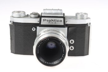 Praktica FX Gehäuse mit Tessar 50mm f/3,5 Export Objektiv - #328906