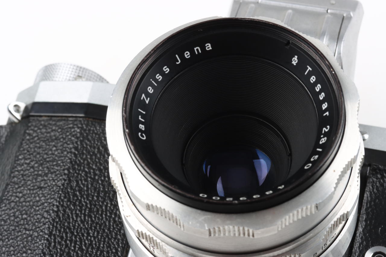 Praktica FX Gehäuse mit Tessar 50mm f/3,5 Export Objektiv - #328906