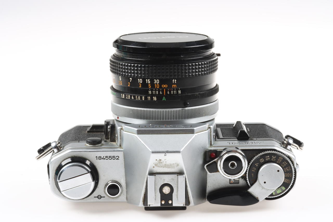 Canon AE-1 Gehäuse mit FD 50mm f/1,8 S.C. - #1845552