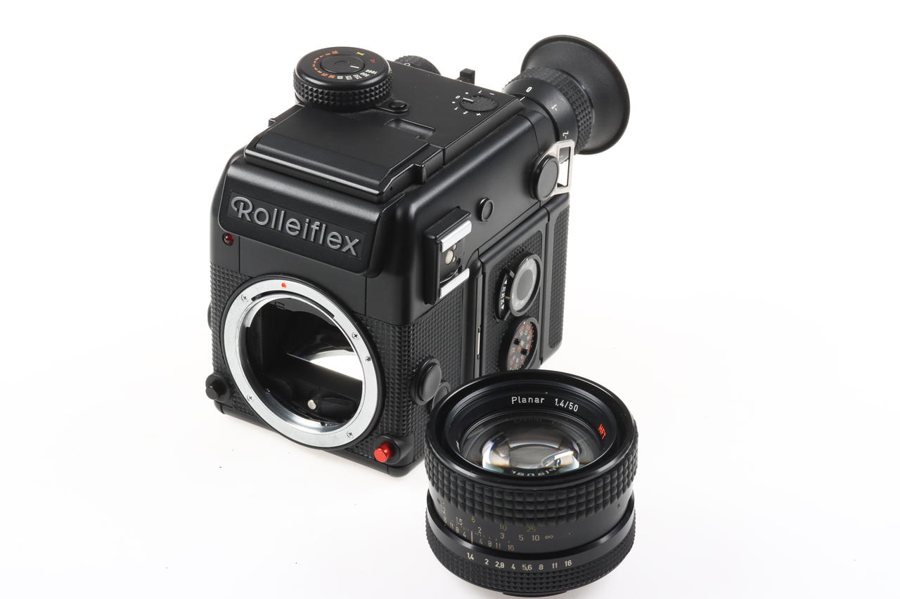 Rollei Rolleiflex SL 2000 F Motor mit Planar 80mm f/50mm f/1,4 - #702320122