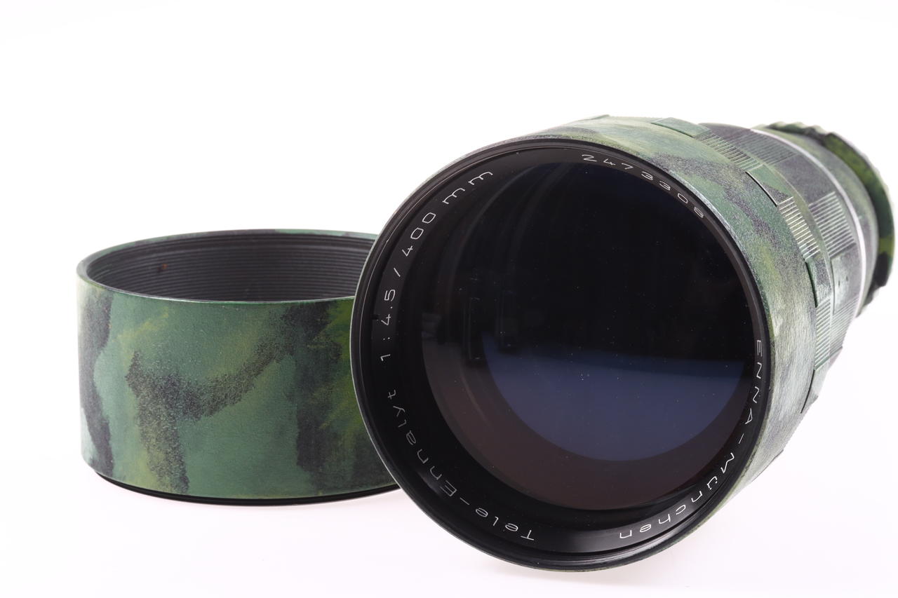 Ihagee Varex IIa mit Ennalyt 400mm f/4,5 in Tarnlakierung